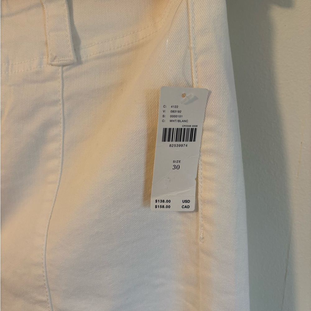 Pilcro Anthropologie White Flared Pants - Picture 2 of 3
